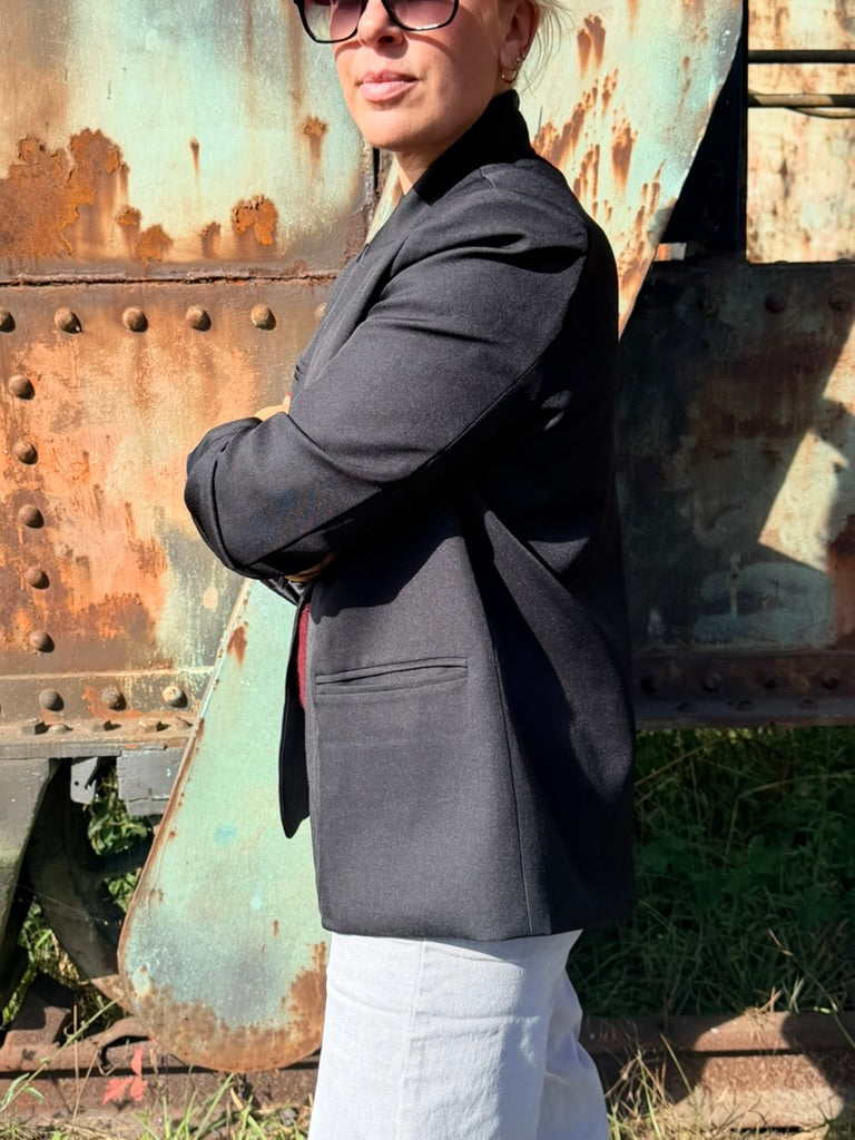 Structured Blazer – Zwart