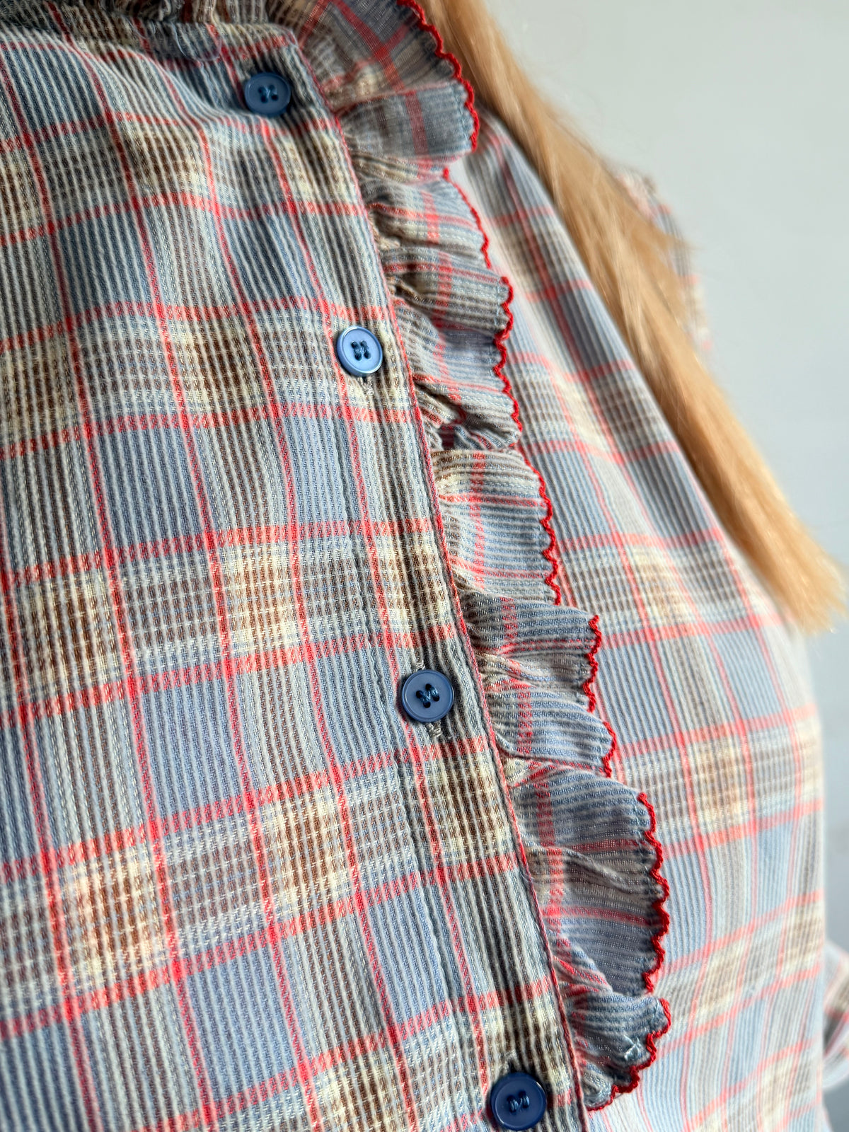 Geruite blouse