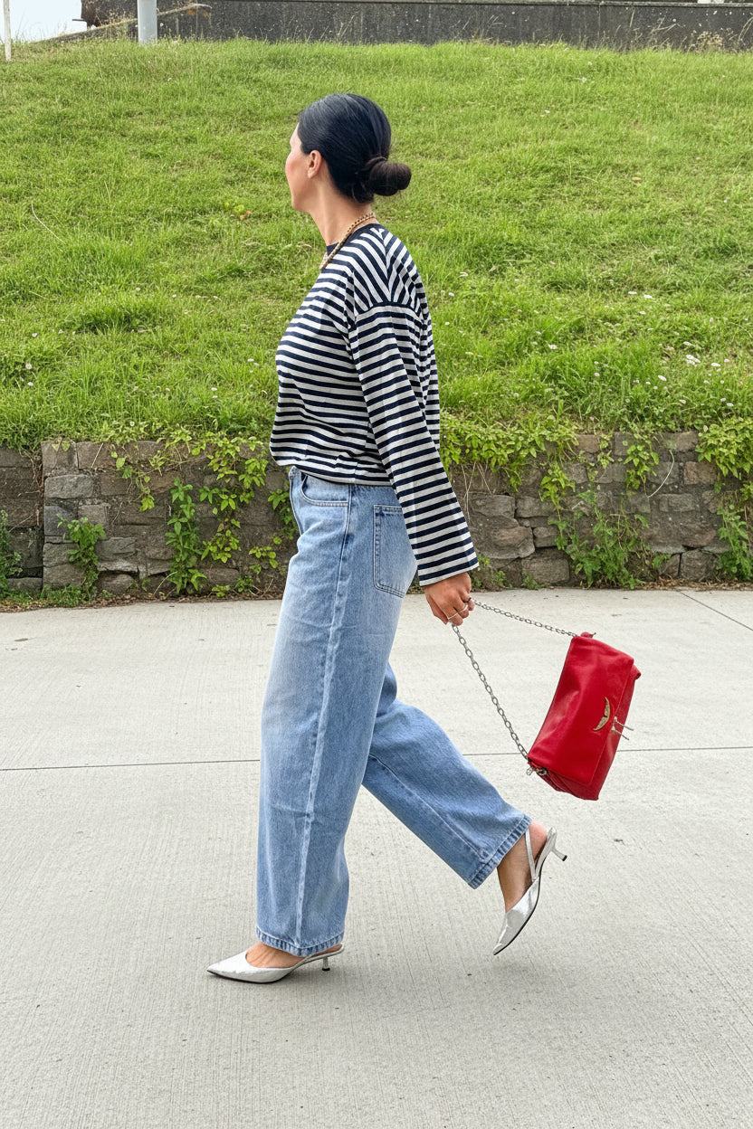 barrel cut     jeans