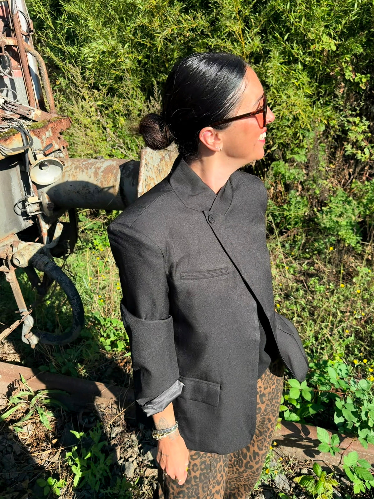 Structured Blazer – Zwart