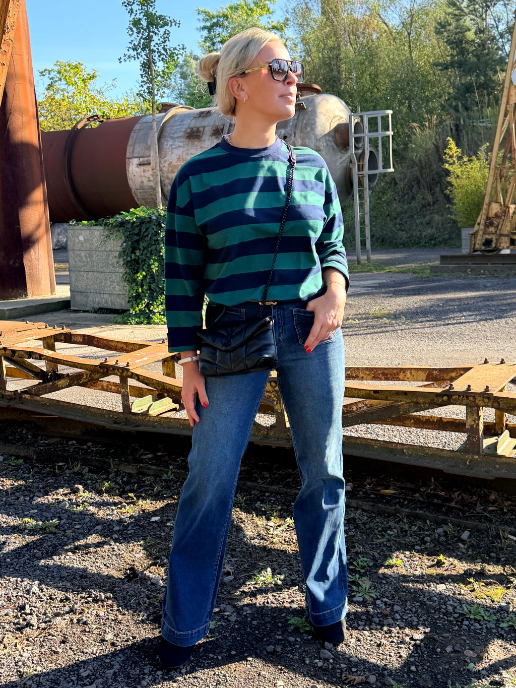 High Waist Flared Jeans