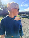 Cut-Out Shoulder Knit