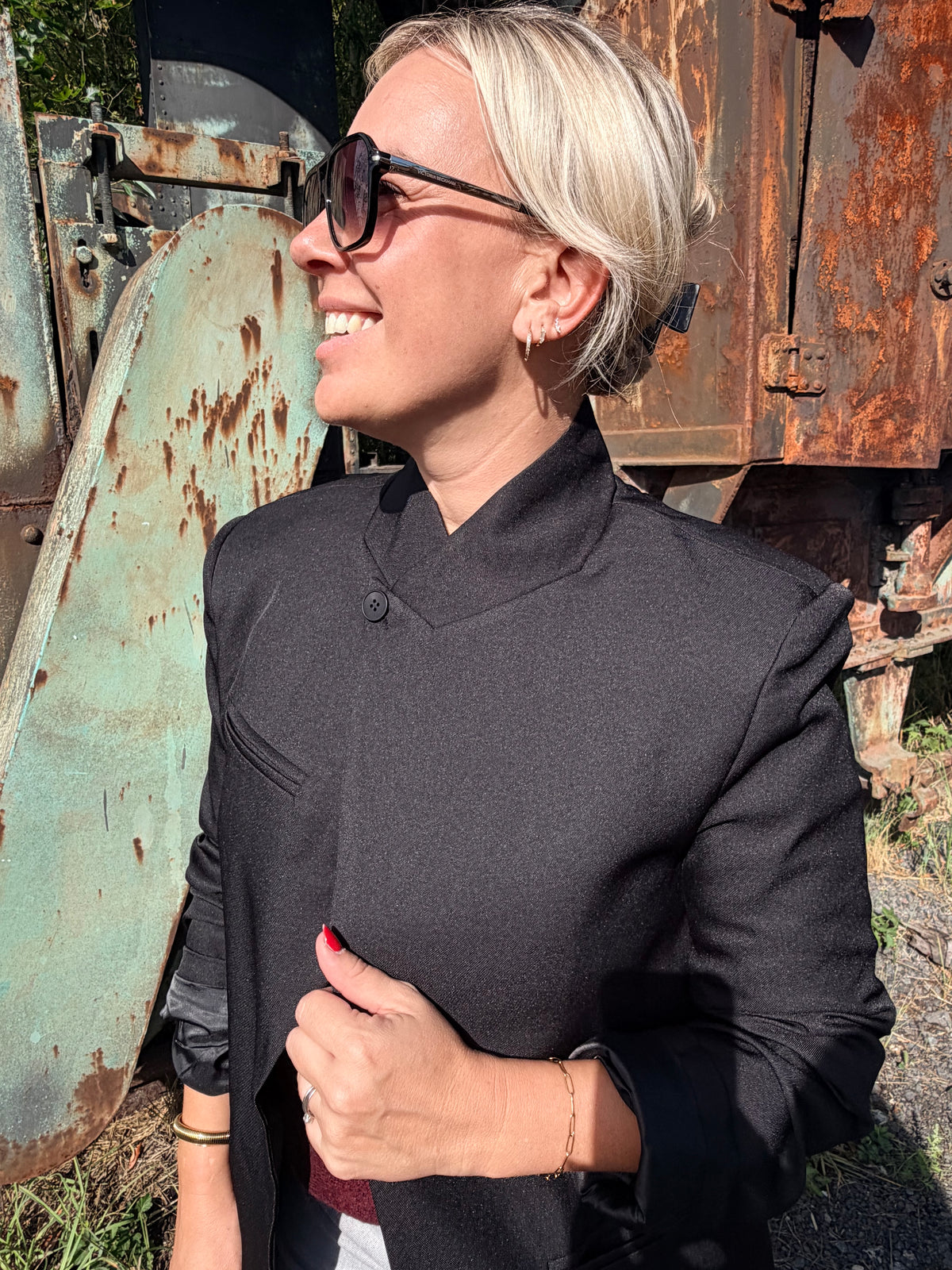Structured Blazer – Zwart