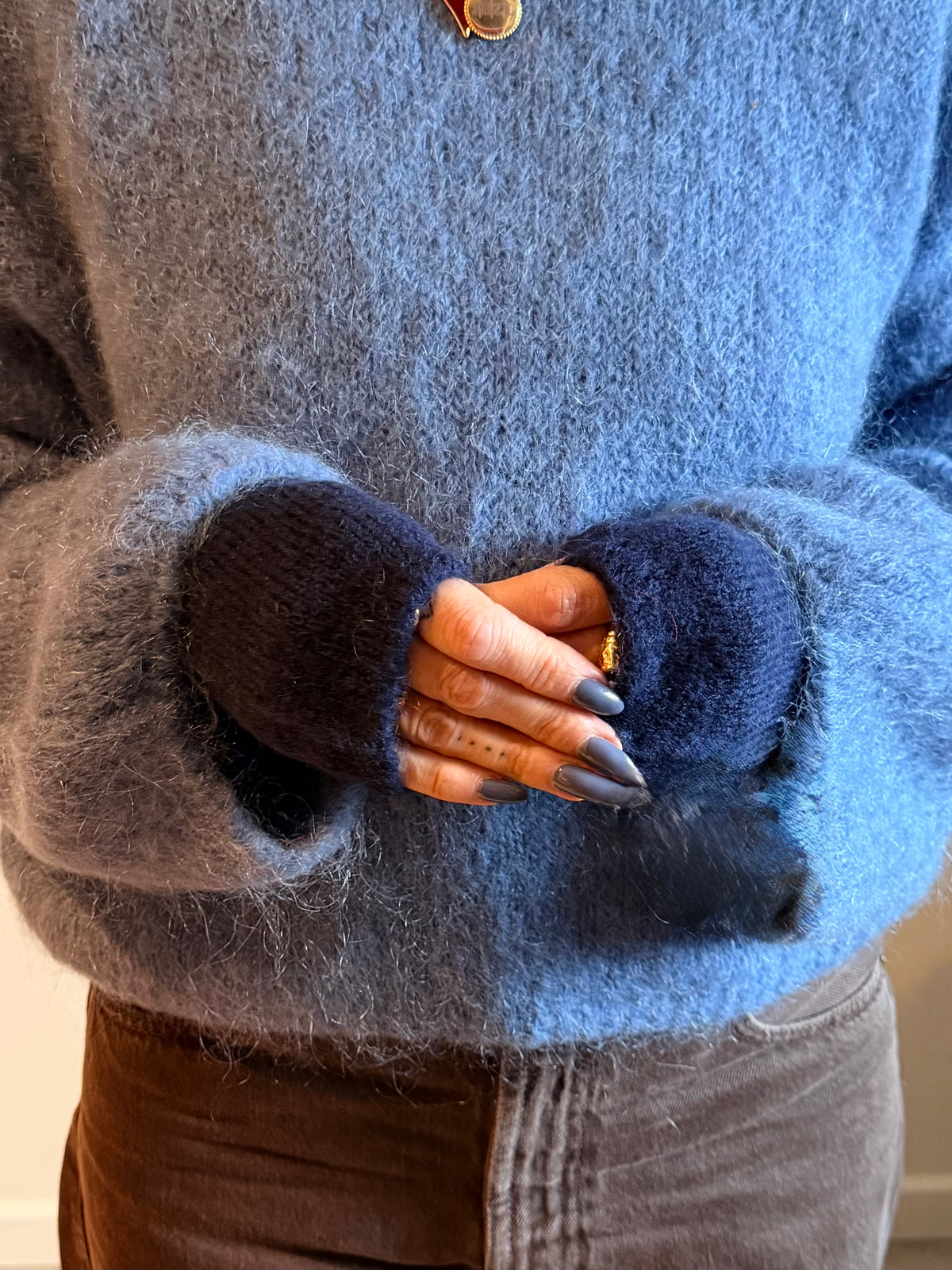 korte handschoenen gemaakt van Alpaca wool