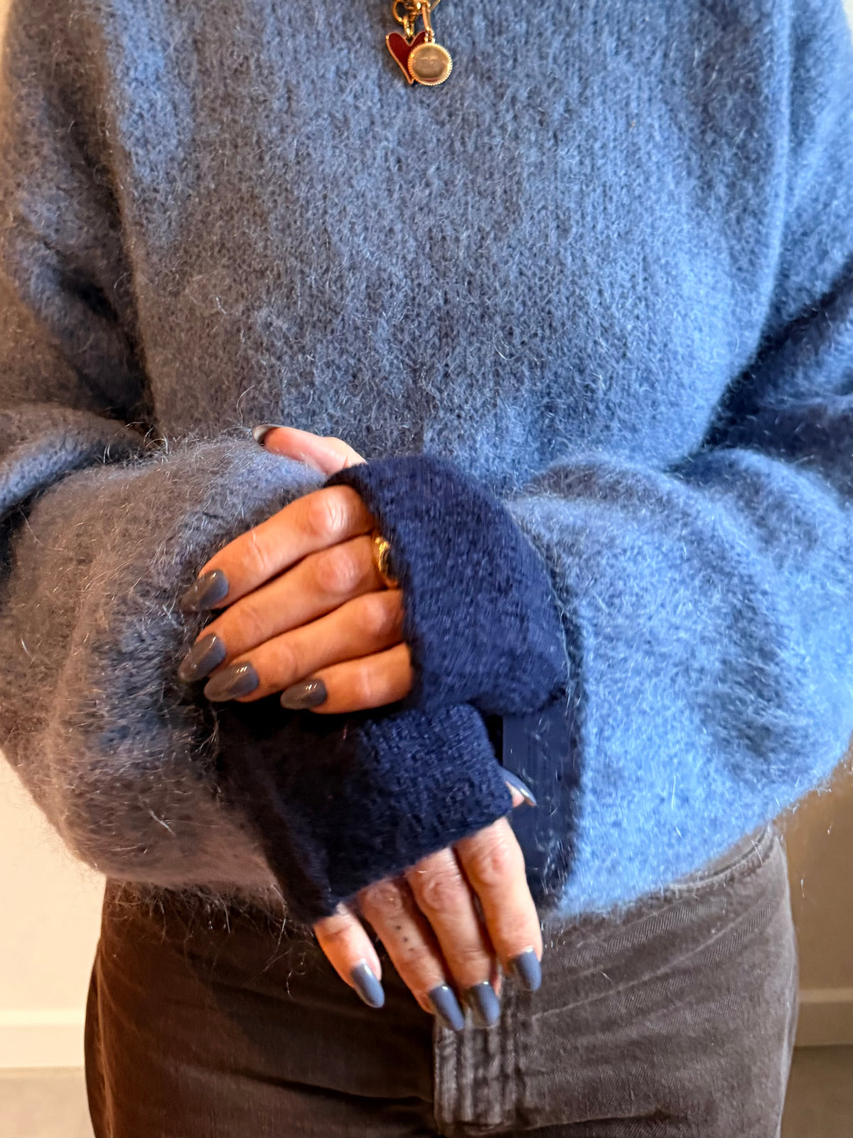 korte handschoenen gemaakt van Alpaca wool