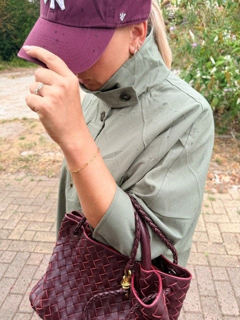 Oversized Cape-jas in Linnen